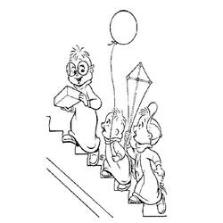 Dessin à colorier: Alvin et les Chipmunks (Films d'animation) #128416 - Coloriages à Imprimer Gratuits