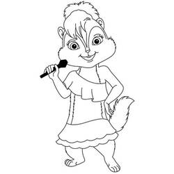 Dessin à colorier: Alvin et les Chipmunks (Films d'animation) #128452 - Coloriages à Imprimer Gratuits