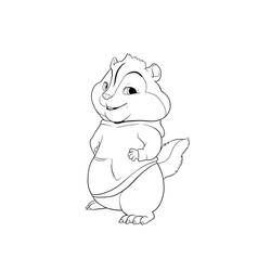 Dessin à colorier: Alvin et les Chipmunks (Films d'animation) #128460 - Coloriages à Imprimer Gratuits