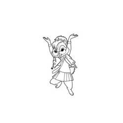Dessin à colorier: Alvin et les Chipmunks (Films d'animation) #128470 - Coloriages à Imprimer Gratuits
