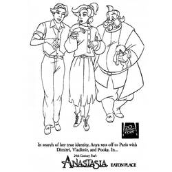 Dessin à colorier: Anastasia (Films d'animation) #32785 - Coloriages à Imprimer Gratuits