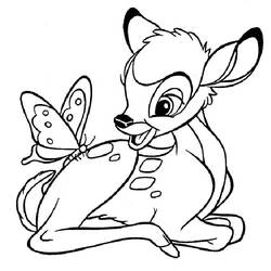 Dessins à colorier: Bambi - Coloriages à Imprimer Gratuits