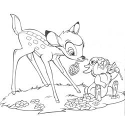 Dessin à colorier: Bambi (Films d'animation) #128560 - Coloriages à Imprimer Gratuits