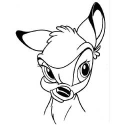 Dessin à colorier: Bambi (Films d'animation) #128561 - Coloriages à Imprimer Gratuits
