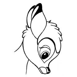 Dessin à colorier: Bambi (Films d'animation) #128609 - Coloriages à Imprimer Gratuits