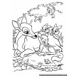 Dessin à colorier: Bambi (Films d'animation) #128626 - Coloriages à Imprimer Gratuits