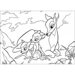 Dessin à colorier: Bambi (Films d'animation) #128634 - Coloriages à Imprimer Gratuits