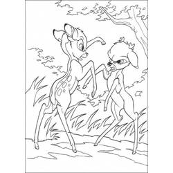 Dessin à colorier: Bambi (Films d'animation) #128663 - Coloriages à Imprimer Gratuits
