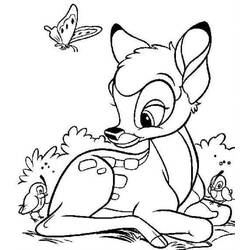 Dessin à colorier: Bambi (Films d'animation) #128671 - Coloriages à Imprimer Gratuits