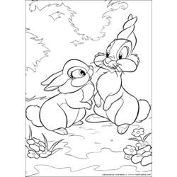Dessin à colorier: Bambi (Films d'animation) #128692 - Coloriages à Imprimer Gratuits