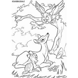Dessin à colorier: Bambi (Films d'animation) #128704 - Coloriages à Imprimer Gratuits