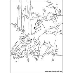 Dessin à colorier: Bambi (Films d'animation) #128747 - Coloriages à Imprimer Gratuits