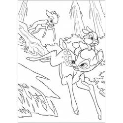Dessin à colorier: Bambi (Films d'animation) #128783 - Coloriages à Imprimer Gratuits