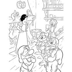 Dessin à colorier: Blanche Neige et les Sept Nains (Films d'animation) #133845 - Coloriages à Imprimer Gratuits
