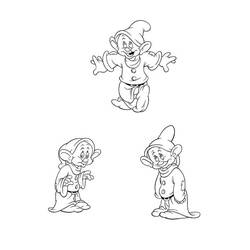 Dessin à colorier: Blanche Neige et les Sept Nains (Films d'animation) #133901 - Coloriages à Imprimer Gratuits