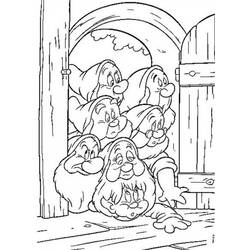 Dessin à colorier: Blanche Neige et les Sept Nains (Films d'animation) #133925 - Coloriages à Imprimer Gratuits