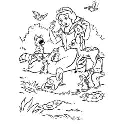 Dessin à colorier: Blanche Neige et les Sept Nains (Films d'animation) #133940 - Coloriages à Imprimer Gratuits