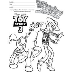Dessin à colorier: Histoire de jouets (Toy Story) (Films d'animation) #72469 - Coloriages à Imprimer Gratuits