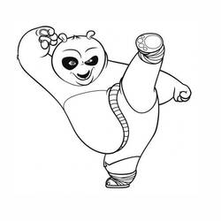 Dessin à colorier: Kung Fu Panda (Films d'animation) #73323 - Coloriages à Imprimer Gratuits
