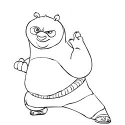 Dessin à colorier: Kung Fu Panda (Films d'animation) #73331 - Coloriages à Imprimer Gratuits