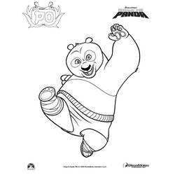 Dessin à colorier: Kung Fu Panda (Films d'animation) #73338 - Coloriages à Imprimer Gratuits