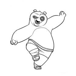 Dessin à colorier: Kung Fu Panda (Films d'animation) #73339 - Coloriages à Imprimer Gratuits