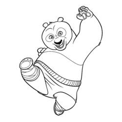 Dessin à colorier: Kung Fu Panda (Films d'animation) #73381 - Coloriages à Imprimer Gratuits