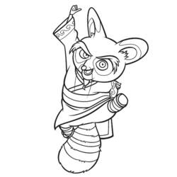 Dessin à colorier: Kung Fu Panda (Films d'animation) #73390 - Coloriages à Imprimer Gratuits