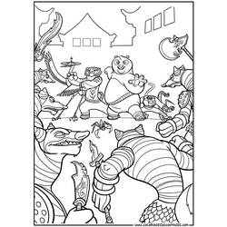 Dessin à colorier: Kung Fu Panda (Films d'animation) #73393 - Coloriages à Imprimer Gratuits