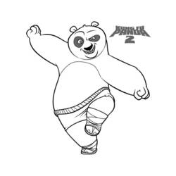 Dessin à colorier: Kung Fu Panda (Films d'animation) #73398 - Coloriages à Imprimer Gratuits