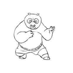 Dessin à colorier: Kung Fu Panda (Films d'animation) #73402 - Coloriages à Imprimer Gratuits