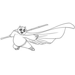 Dessin à colorier: Kung Fu Panda (Films d'animation) #73410 - Coloriages à Imprimer Gratuits