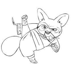 Dessin à colorier: Kung Fu Panda (Films d'animation) #73443 - Coloriages à Imprimer Gratuits