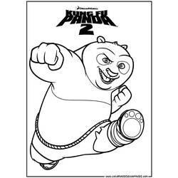 Dessin à colorier: Kung Fu Panda (Films d'animation) #73459 - Coloriages à Imprimer Gratuits