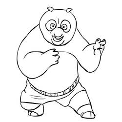 Dessin à colorier: Kung Fu Panda (Films d'animation) #73506 - Coloriages à Imprimer Gratuits