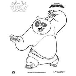 Dessin à colorier: Kung Fu Panda (Films d'animation) #73541 - Coloriages à Imprimer Gratuits