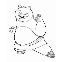 Dessin à colorier: Kung Fu Panda (Films d'animation) #73577 - Coloriages à Imprimer Gratuits