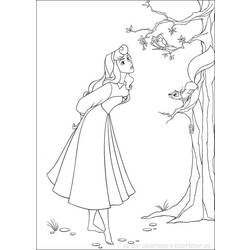 Dessin à colorier: La Belle au bois dormant (Films d'animation) #130756 - Coloriages à Imprimer Gratuits