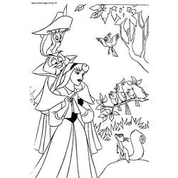 Dessin à colorier: La Belle au bois dormant (Films d'animation) #130853 - Coloriages à Imprimer Gratuits