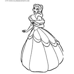 Dessin à colorier: La Belle et la Bête (Films d'animation) #130881 - Coloriages à Imprimer Gratuits