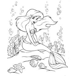 Dessin à colorier: La Petite Sirène (Films d'animation) #127269 - Coloriages à Imprimer Gratuits