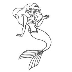 Dessin à colorier: La Petite Sirène (Films d'animation) #127292 - Coloriages à Imprimer Gratuits