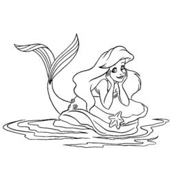 Dessin à colorier: La Petite Sirène (Films d'animation) #127295 - Coloriages à Imprimer Gratuits