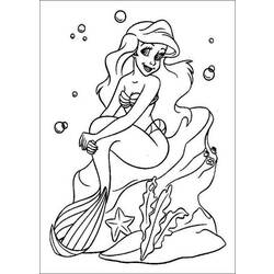 Dessin à colorier: La Petite Sirène (Films d'animation) #127321 - Coloriages à Imprimer Gratuits