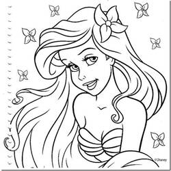 Dessin à colorier: La Petite Sirène (Films d'animation) #127346 - Coloriages à Imprimer Gratuits