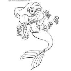 Dessin à colorier: La Petite Sirène (Films d'animation) #127362 - Coloriages à Imprimer Gratuits