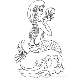 Dessin à colorier: La Petite Sirène (Films d'animation) #127437 - Coloriages à Imprimer Gratuits