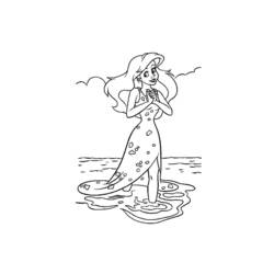 Dessin à colorier: La Petite Sirène (Films d'animation) #127439 - Coloriages à Imprimer Gratuits