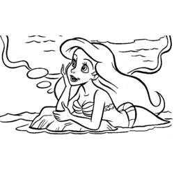 Dessin à colorier: La Petite Sirène (Films d'animation) #127465 - Coloriages à Imprimer Gratuits