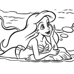 Dessin à colorier: La Petite Sirène (Films d'animation) #127491 - Coloriages à Imprimer Gratuits